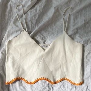 Zara Faux leather top